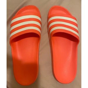 Adidas Slip On Slides Coral